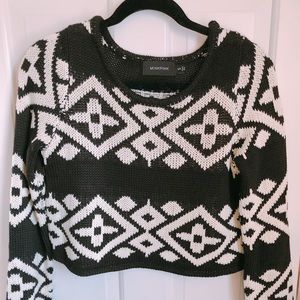 MinkPink crop ski sweater